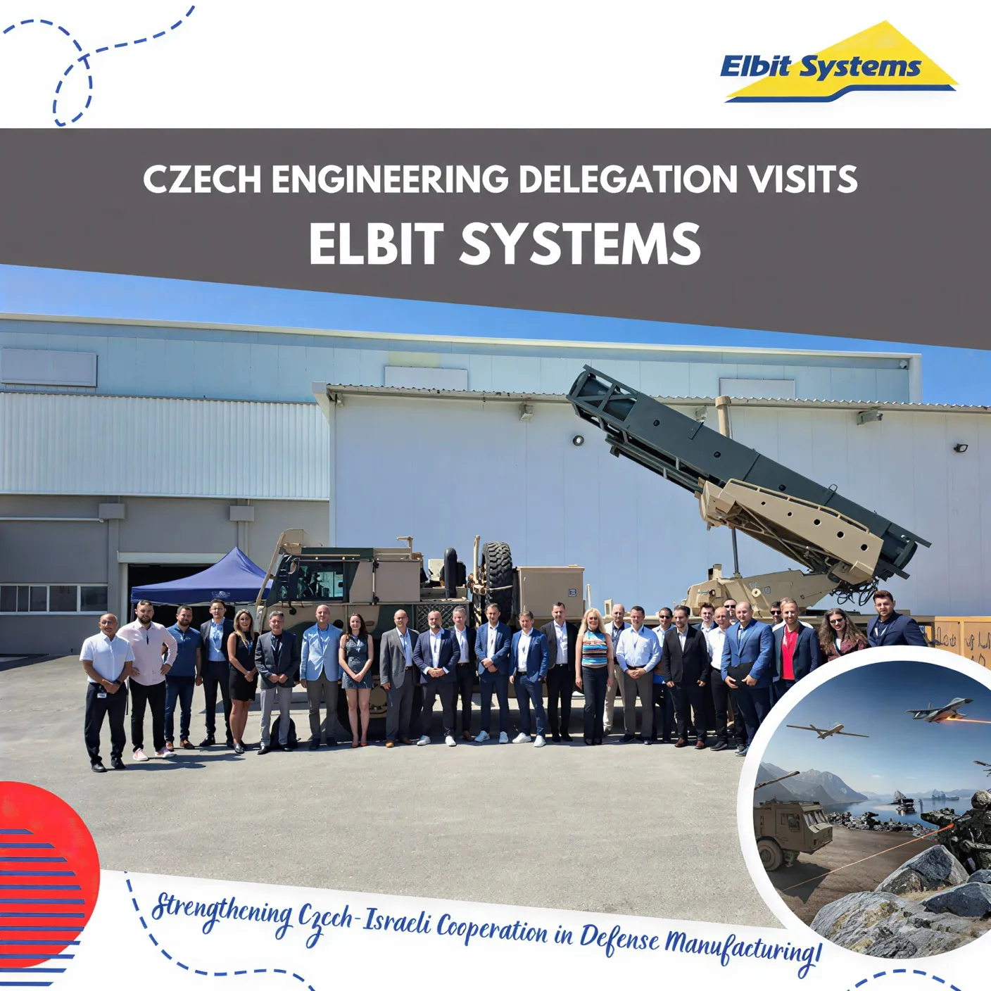 Czech Engineering delegation visits Elbit Systems - image from the website of Czech Ministry of Foreign Affairs (upscaled)